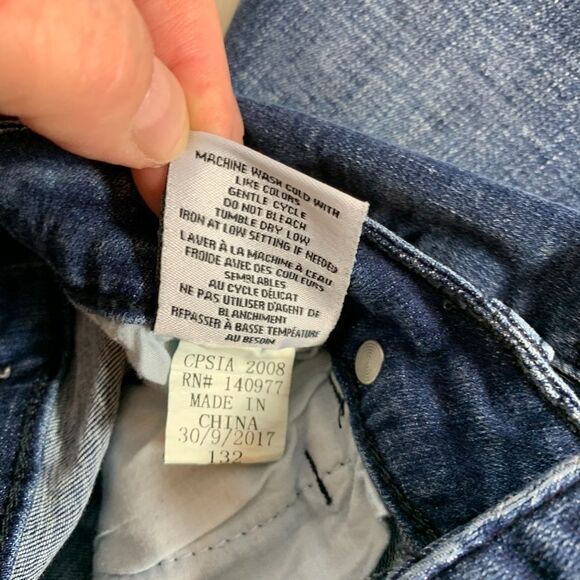 Hudson Dark Wash CPSIA2008 Skinny Jeans Sz 26 - Picture 6 of 6